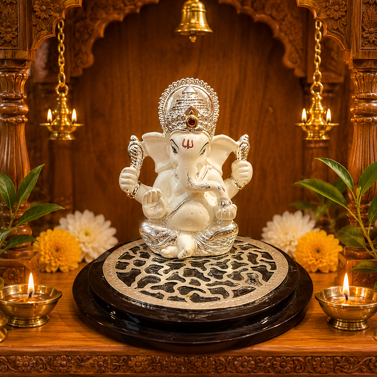 Silver Ganesh Ji